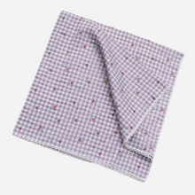 Cottage Mini Checker + Cherry Cotton Square Scarf - Mauve