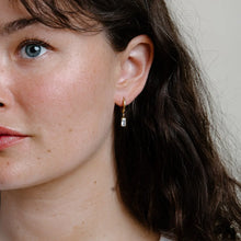 Fern Huggie Hoops - Gold