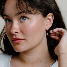 Fern Huggie Hoops - Gold