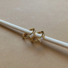 Siera Stone Huggies- Gold