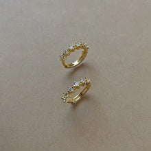 Kiara Stone Huggies- Gold