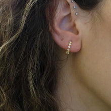 Kiara Stone Huggies- Gold