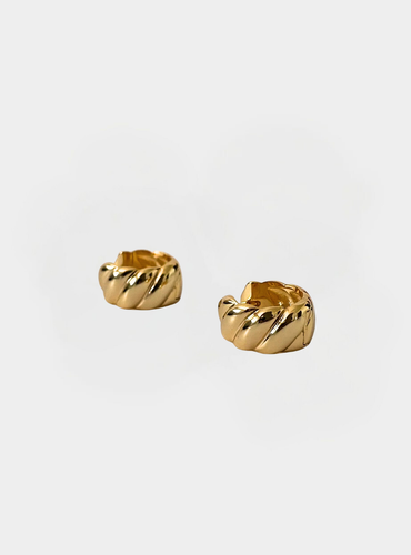 Ria Huggie Hoop Earrings - Gold