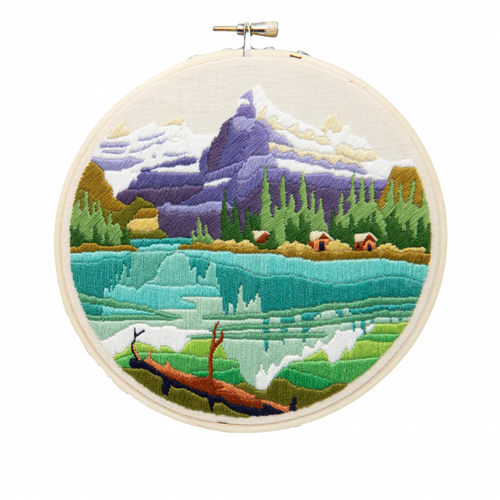 Lake O'Hara DIY Embroidery Kit in