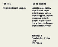 *COMING SOON* 65% Apple Chai Unroasted Dark Chocolate Bar - Limited Edition