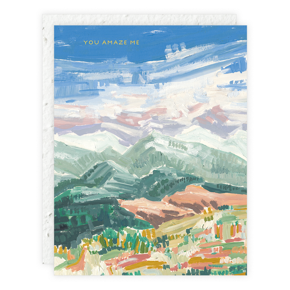 Mountain Tops Card (Plantable Seed Paper Envelope)