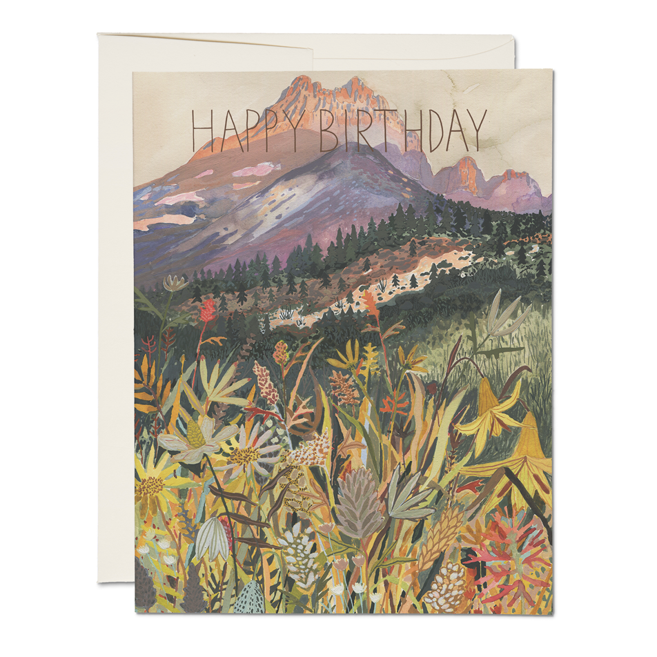 Mountain View Birthday Card