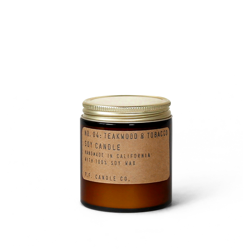 Teakwood & Tobacco - Small Soy Candle