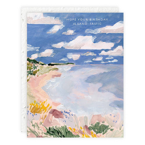 Floral Bluff Birthday Card (Plantable Seed Paper Envelope)
