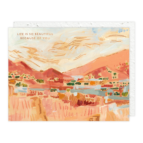 Golden Hills Card (Plantable Seed Paper Envelope)