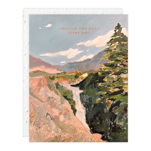 Waterfall Love Card (Plantable Seed Paper Envelope)