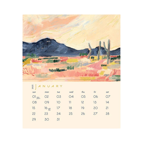 Desert Cactus Postcard Calendar