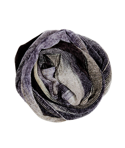 Handwoven Bamboo Chenille Infinity Scarf - Grey Mix