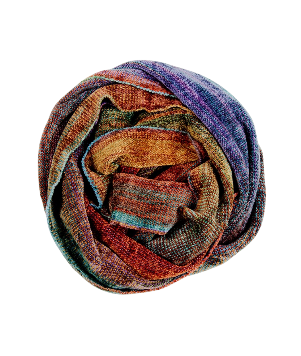 Handwoven Bamboo Chenille Infinity Scarf - Prism Mix