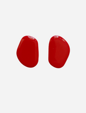 Isle Stud Earrings - Poppy Red