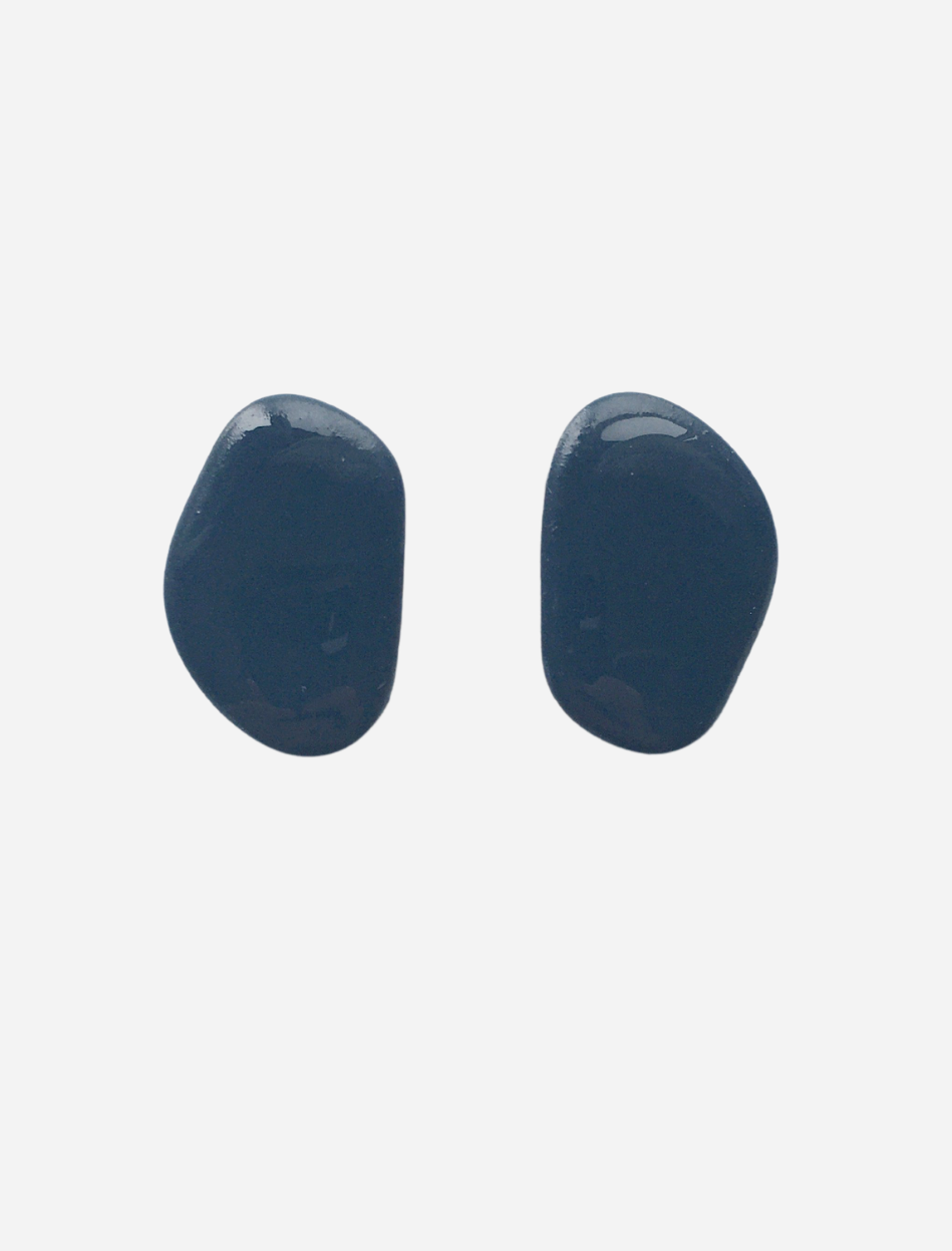 Isle Stud Earrings - Dark Blue