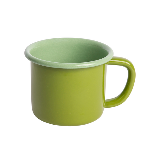 12 oz Enamel Mug - Apple + Mint