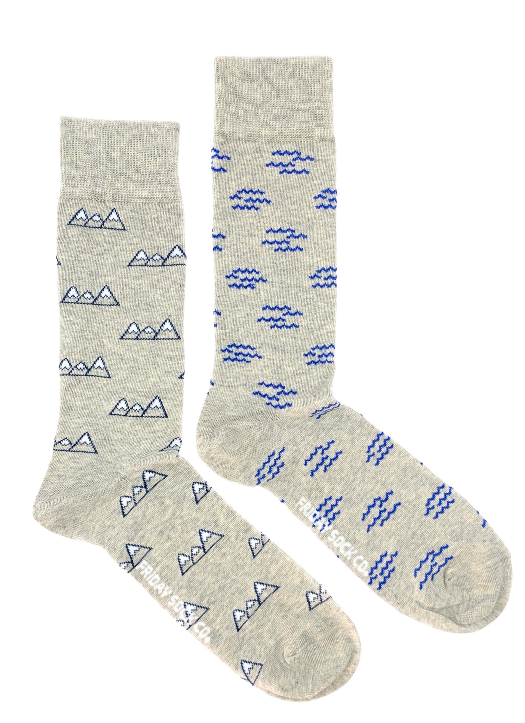Unisex Mountain & Wave Socks
