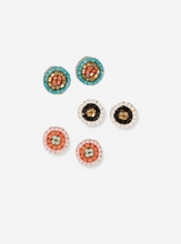 Rowan Circles Beaded Post Earrings - Assorted Colours