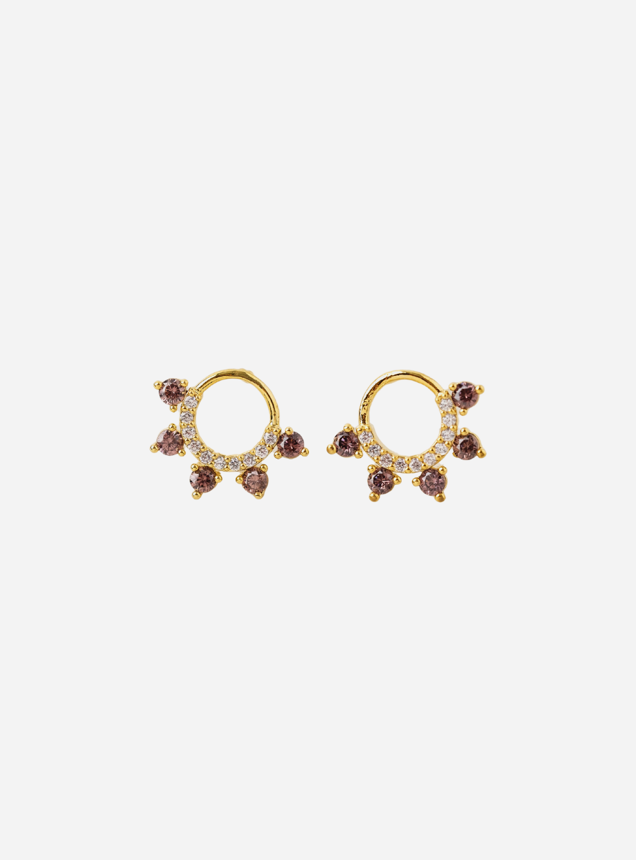 Talia Stud Earrings - Mulberry