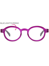 Eloise Blue Light Glasses - Berry/Grey