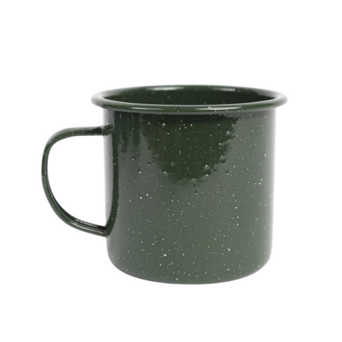 Stinson 12 oz Speckle Enamel Mug - Green
