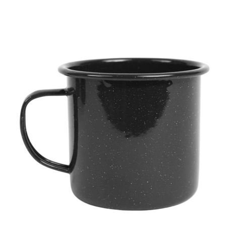Stinson 16 oz Speckle Enamel Mug - Black