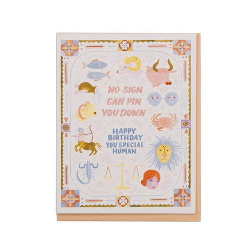 No Sign Birthday Card