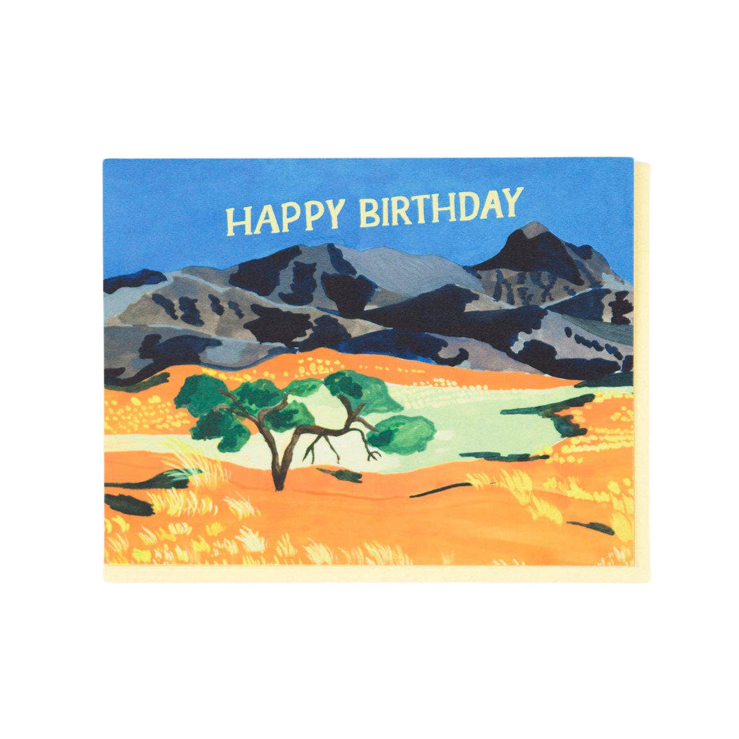 Orange Plains Birthday Card