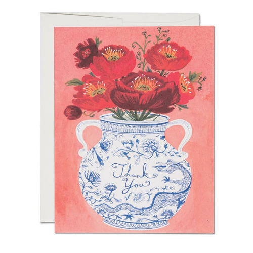 Dragon Vase Card