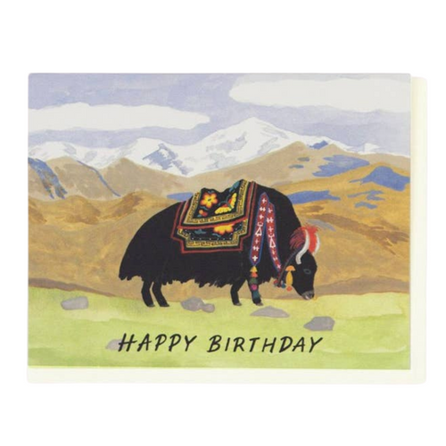 Yak Birthday Card