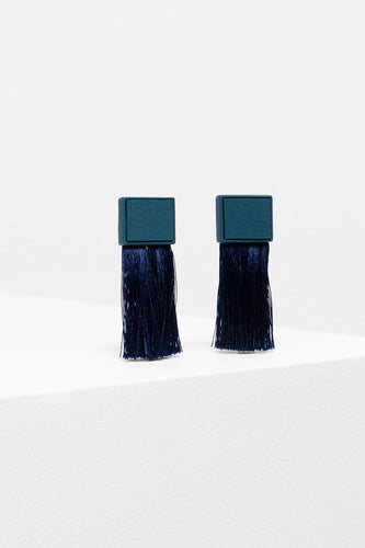 Mostro Tassel Earrings - Teal