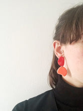 Laude Earrings - Poppy Red + Coral