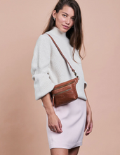 Blyth Crossbody Bag/Fanny Pack - Wild Oak Croco Leather