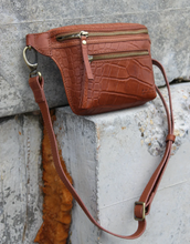 Blyth Crossbody Bag/Fanny Pack - Wild Oak Croco Leather