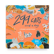 299 Cats (and a dog) 300 Piece Puzzle - A Feline Cluster Puzzle