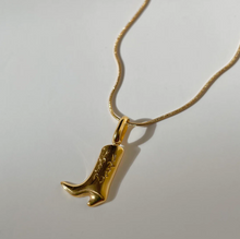 Gold Boot Necklace