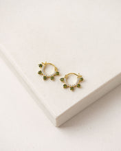 Talia Hoop Earrings - Olive