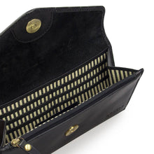 Envelope Wallet - Black Croco Leather