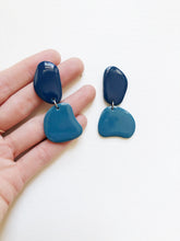 Laude Earrings - Dark Blue + Light Blue