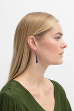 Dakin Earrings - Royal Blue / Fuchsia / Olive